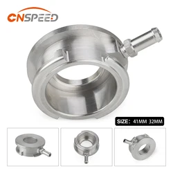 New Aluminium 41mm or 32mm Car Silver Radiator Filler Neck ID Billet Weld-On Radiator Hose Connector Filler Neck Flange Adapter
