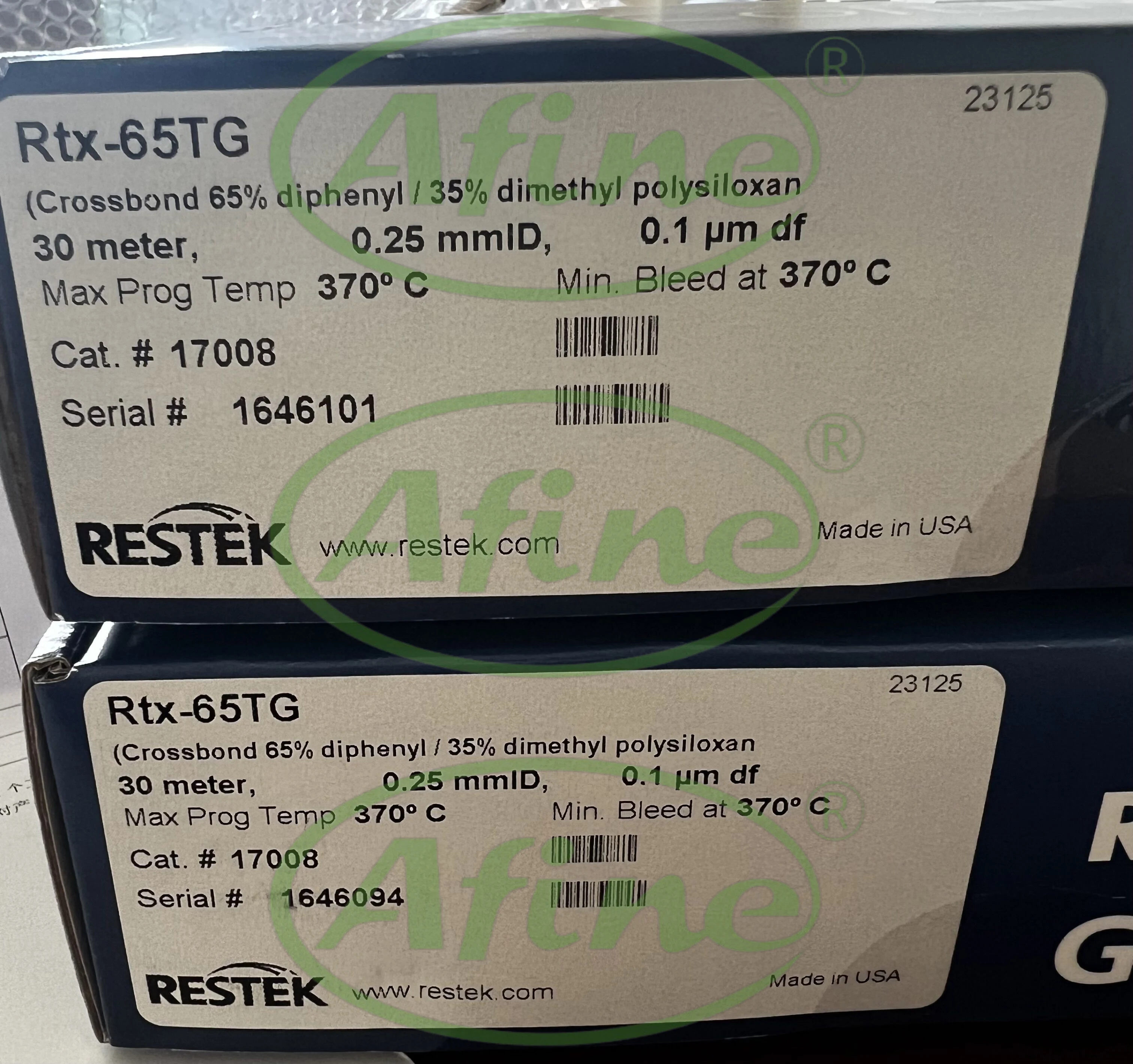 AFINE Agilent RESTEK,17008,RTX-65TG, 30M X 0,25MM, 0,1UM