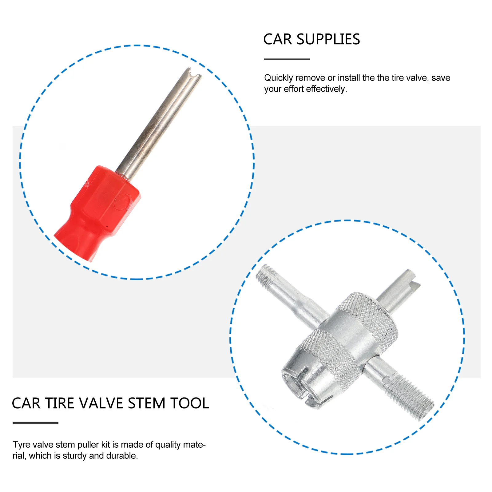 

Набор инструментов для снятия и установки ниппелей шин (1 комплект), прочный съемник-установщик ниппелей для ремонта автомобилей, мотоциклов, квадроциклов, внедорожников и грузовиков