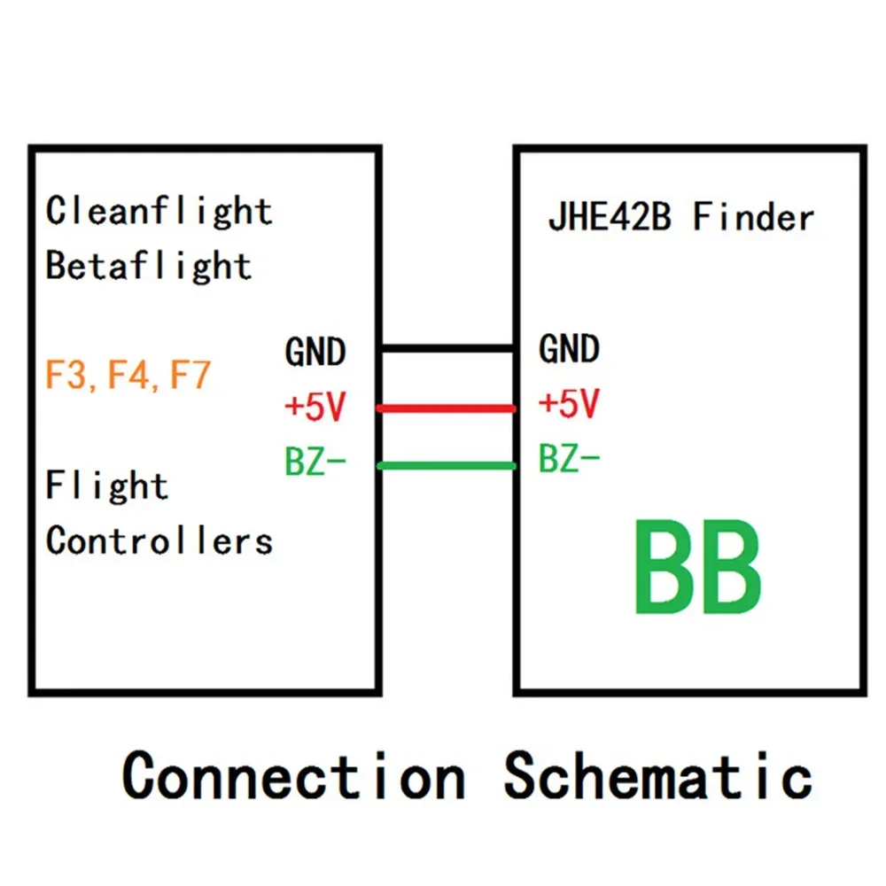 JHEMCU JHE42B/ JHE42B_S Finder 5V Loud Buzzer Tracker LED Buzzer Alarm Super 110dB w For FPV Drone