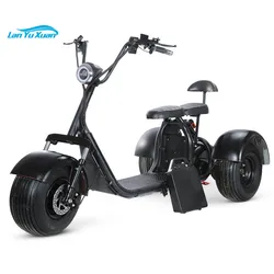 Citycoco-patinete eléctrico de 3 ruedas, carrito de golf, triciclo, neumático ancho