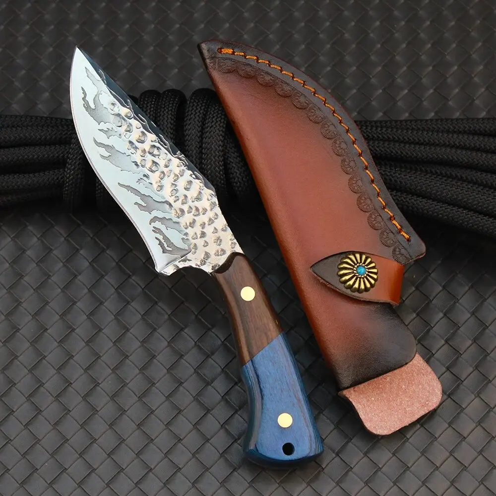 

Outdoor high hardness straight knife camping barbecue meat knife camping fruit knife hunting knife EDC tool