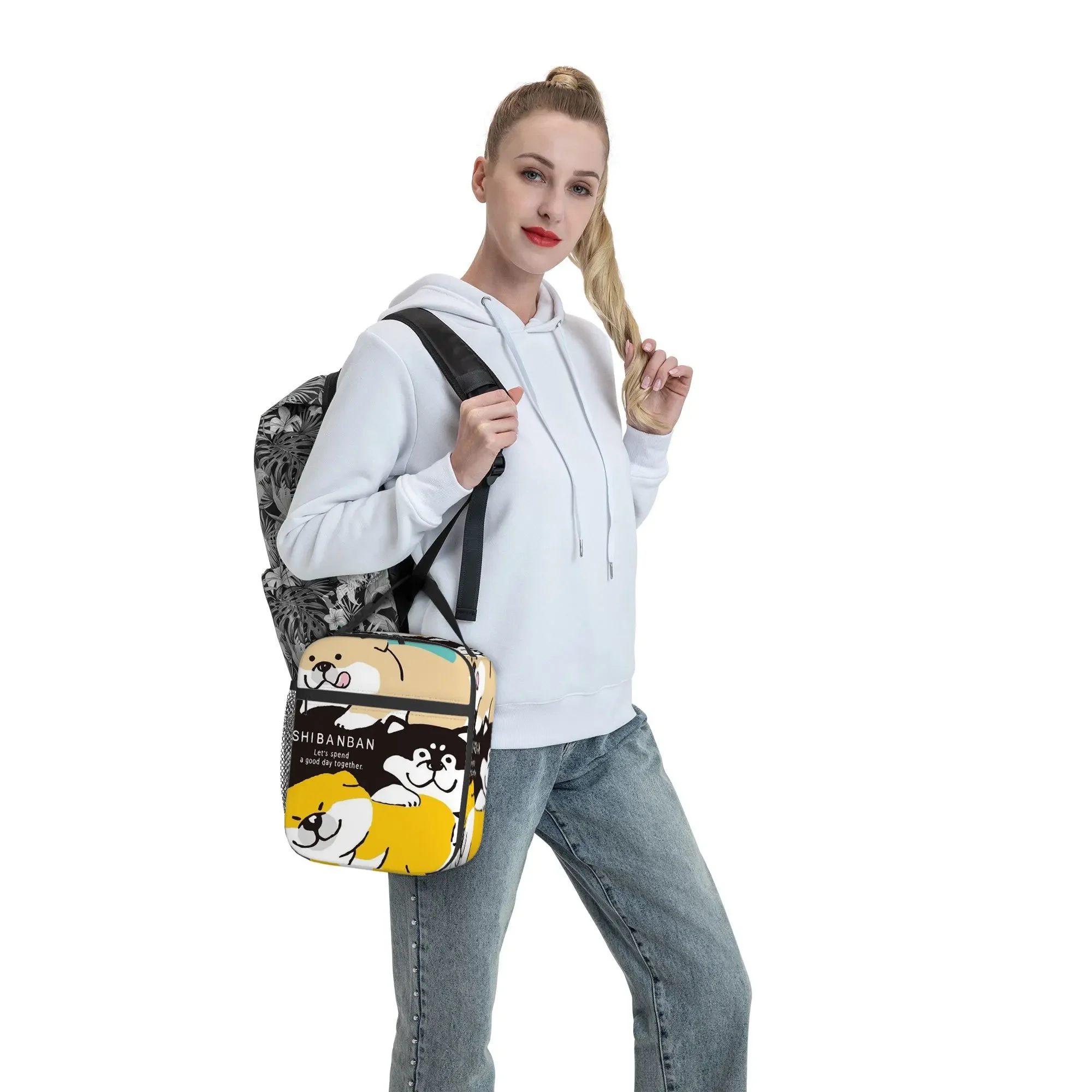 1pc Adorable Dog-Themed Artwork on a Thermal Bag, Designed for Insulation This Insulated Bag Is Not Meant