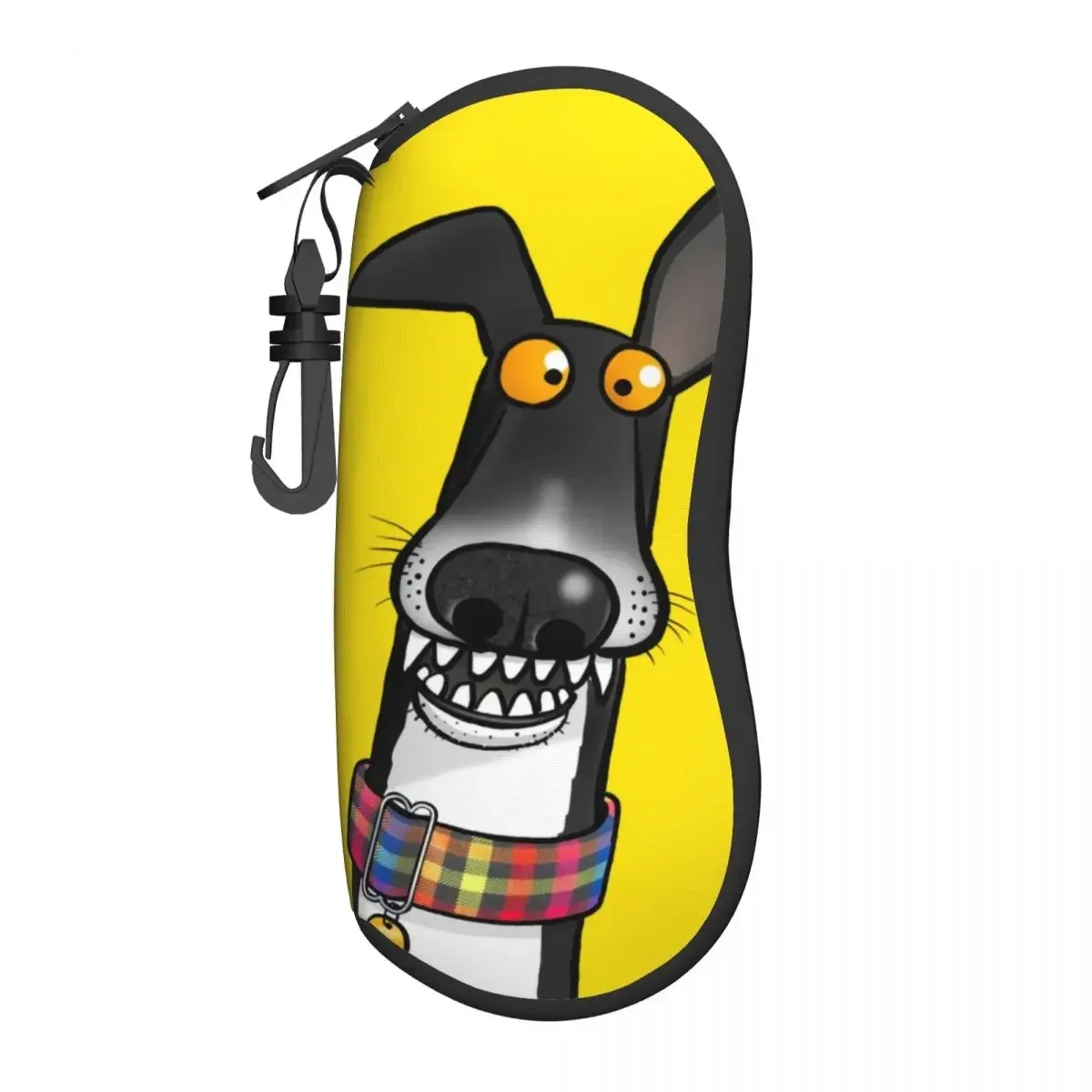

Custom Teefs Humour Sighthound Shell Eyeglasses Case Cartoon Italian Greyhound Whippet Dog Glasses Case Sunglasses Box Pouch