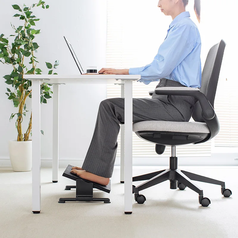 Ergonomic Adjustable Foot Rest for Pregnancy & Office Angle Anti-Slip Foot Stool Home Desk Comfort Floor Pedal
