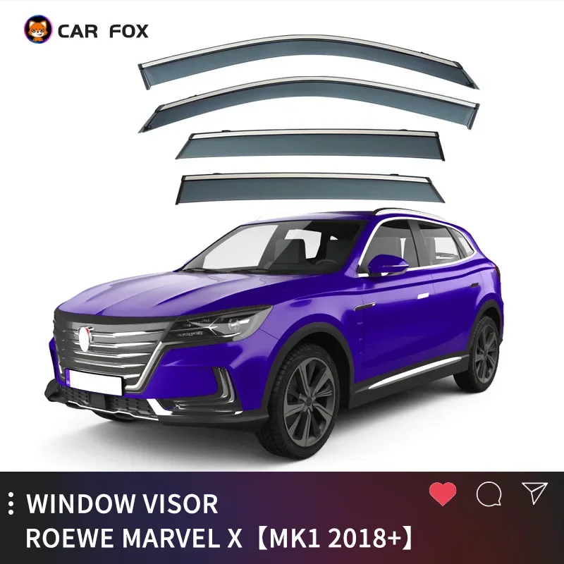 

For ROEWE Marvel X 2018+ Car Window Visor Awning Shelters Windshield Side Window Rain Sun Shade Auto Accessories Body Kit