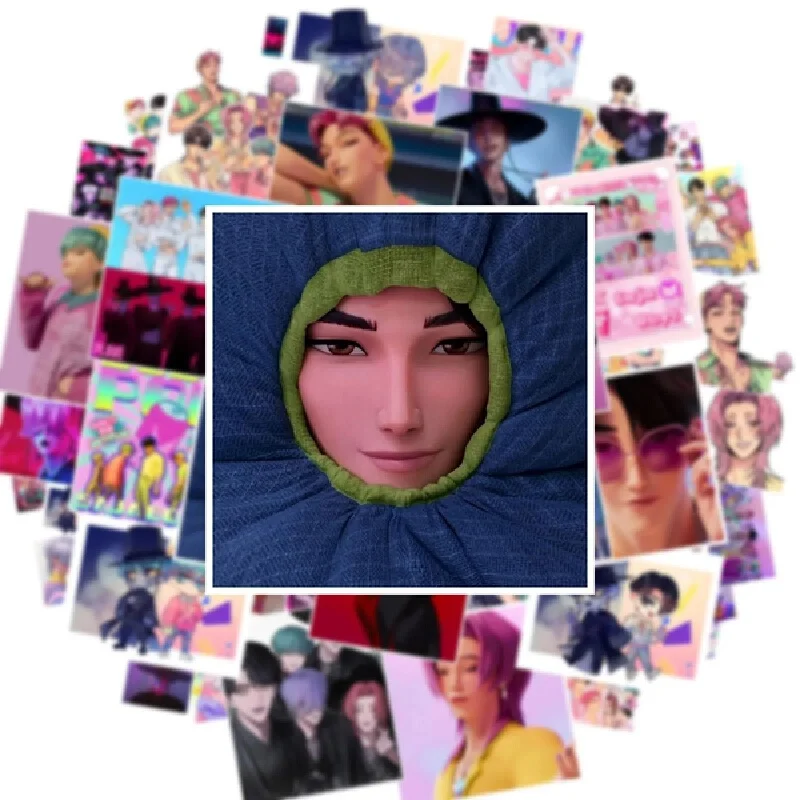 50 ملصقًا لفرقة K-POP Shaka Boy الأكثر مبيعًا، مقاوم للماء للهواتف المحمولة وألواح التزلج وأجهزة الكمبيوتر المحمولة وحقائب السفر والثلاجات #2