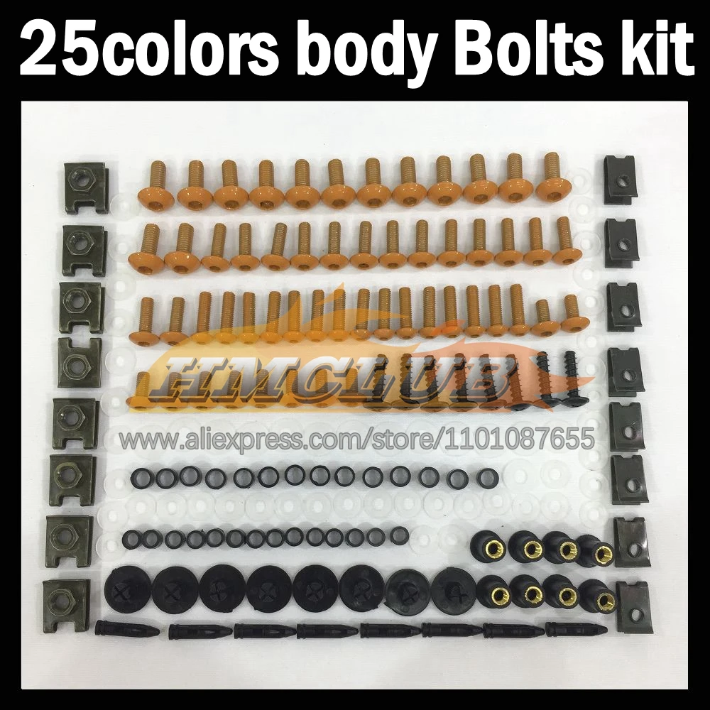 268ps Full Screws Kit Body bolt For HONDA CBR893RR CBR900 CBR893 RR 89 90 91 92 93 1989 1990 1991 1993 Fairing bolts screw NutS