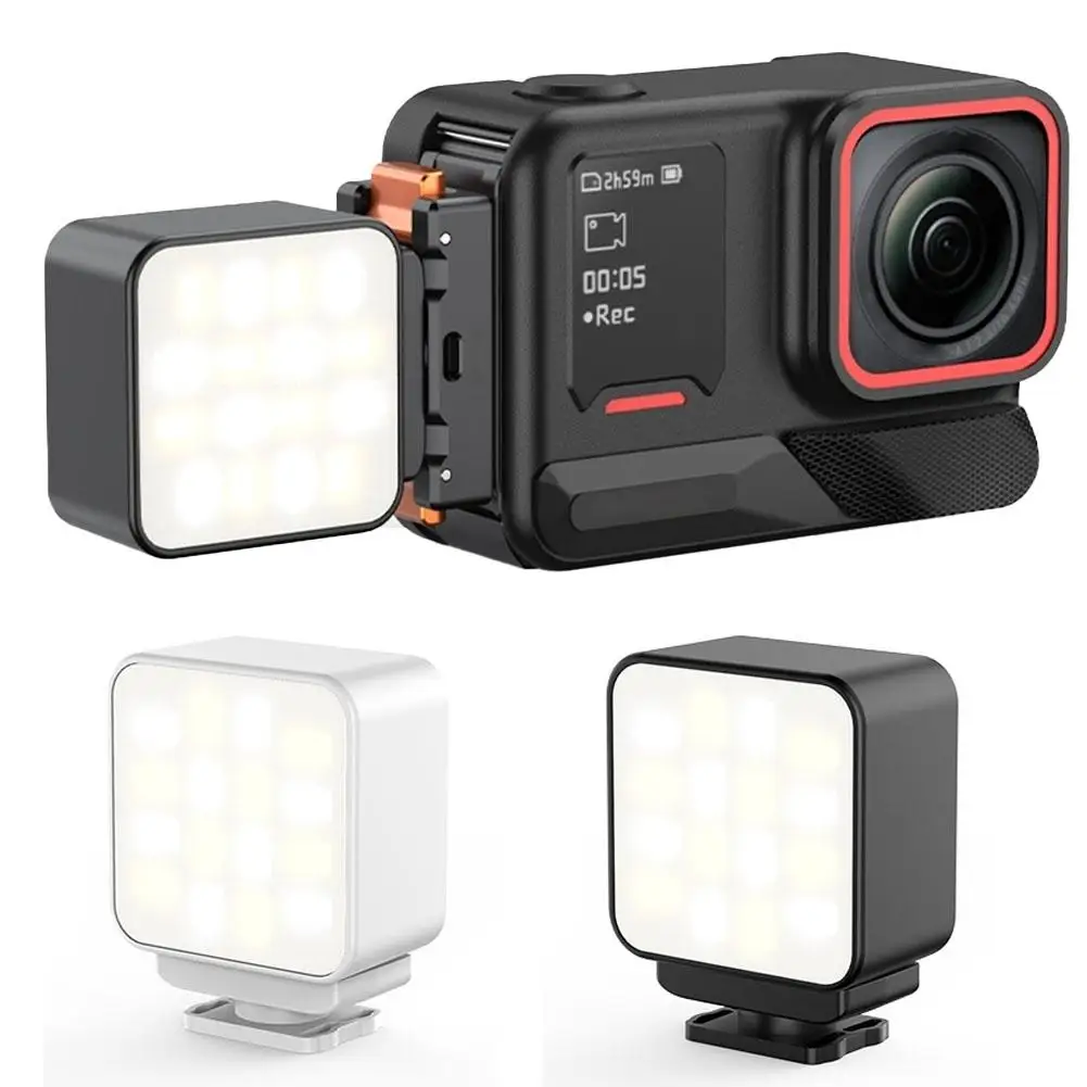 Magnetic Photography Fill Light for dji OSMO Pocket 3/ Action 5 Pro Vlogging Light Mini LED Action Camera Video Light U4I9