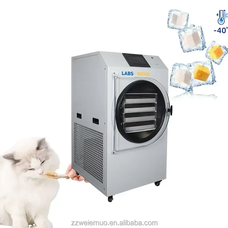 # for for Labsnova 4 Tray Vacuum Freeze Dryer Machine 4-6kg Home Use Food Dehydrator for Fruit Meat Fish Pet Treats Preservation