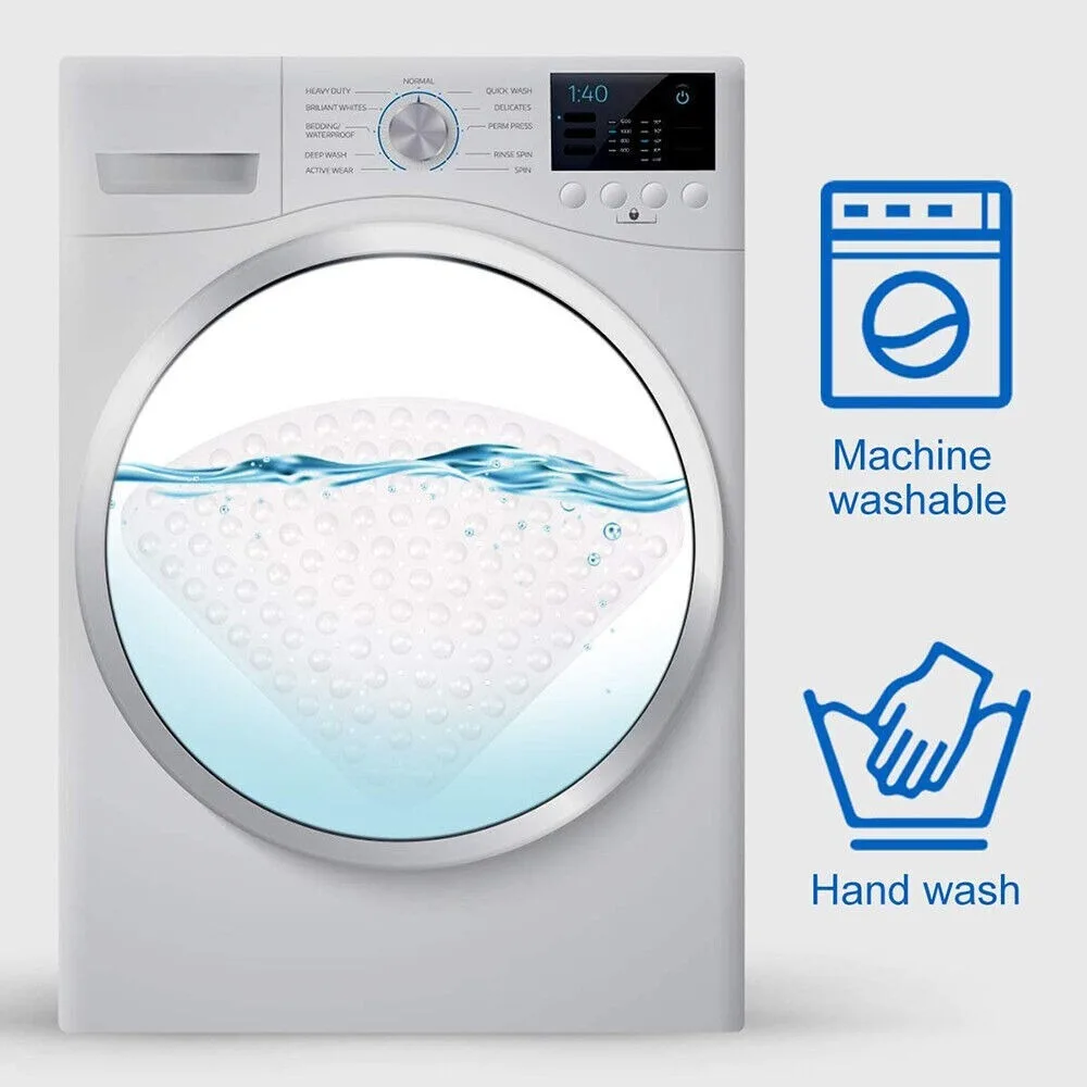 1 قطعة 54x54 سم عدم الانزلاق دش حصيرة مع شفط الكؤوس المطاط الزاوية مكافحة قالب الحمام سلامة الكلمة حصيرة الحمام السجاد حمام البساط #4