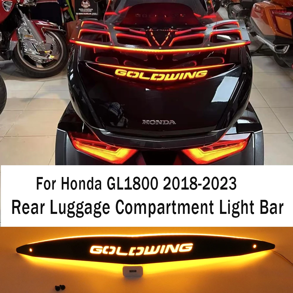 

Goldwing 1800 мотоциклетный задний отсек, светодиодный декоративный светильник для Honda GL1800 2018-2023, задняя панель багажного отделения