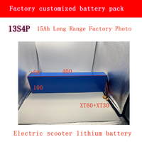 13S4P lithium-ion battery pack 48V lithium-ion battery 48V 15Ah 1000W  54.6V for Citycoco BMS electric scooters 48v battery pack