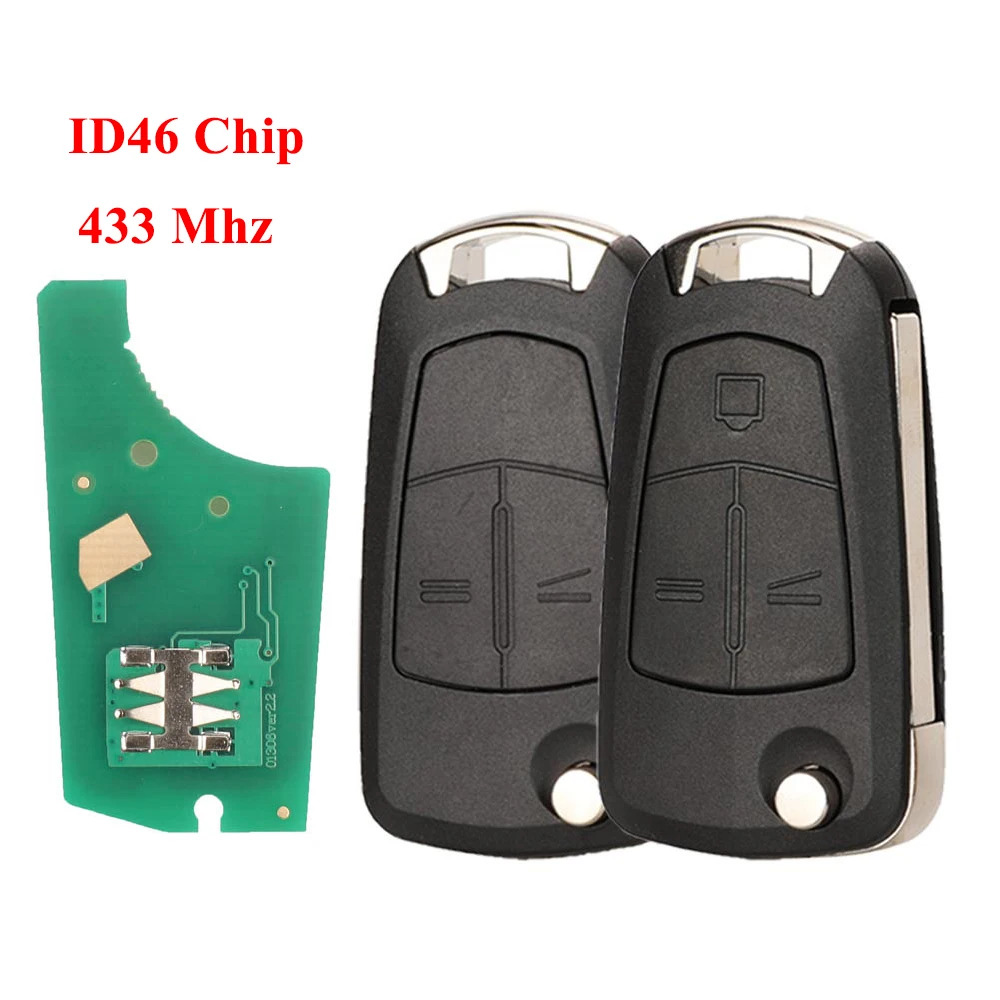 

Jingyuqin New Remote Car Key ID46 PCF7941/7946 433MHZ For Opel/Vauxhall Astra H 2004-2009 Vectra C 2002-2008 Zafira B 2005-2013