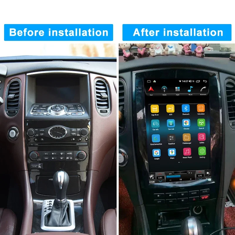 For Infiniti EX25 EX35 EX37 QX50 2007-2017 Android  Car Radio Multimedia Video Player Stereo Wireless Car GPS Navigati