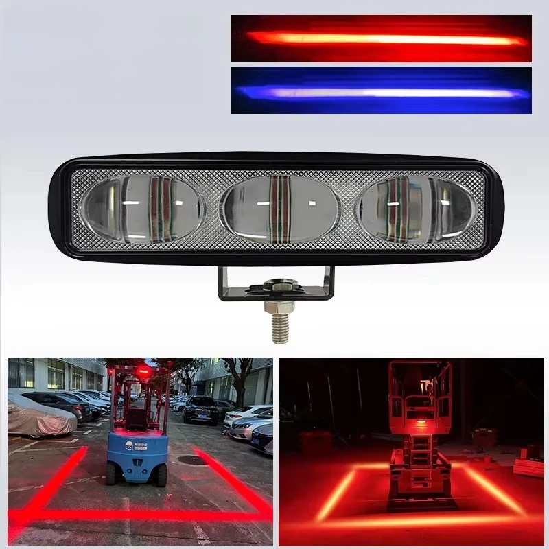 LED Forklift Safety Lights Warning Spot Lights Warning Zone Adjustable Mounting Bracket Warehouse Use China Origin