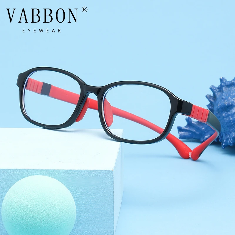Vabbon الشباب شعبية مكافحة الضوء الأزرق وصفة طبية نظارات مكافحة الإشعاع نظارات الأطفال يمكن مطابقة قصر النظر الاستجماتيزم نظارات نظارات اللونية Trd-30