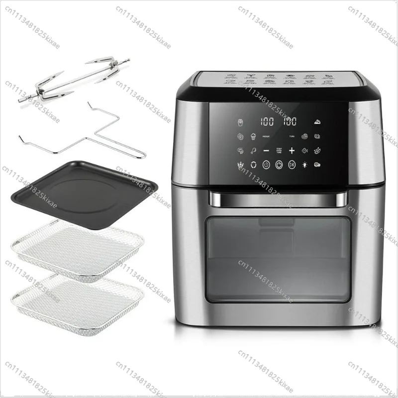 For Air Fryer 12L Large Capacity Multifunctional Household Electric Fryer Visual Smart Touch Screen Oil Free
