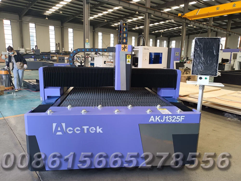 AccTek Customized Table Size 1325 1020 6010 6090 Fiber Laser Metal Cutting Machines for Aluminum SS High Precision