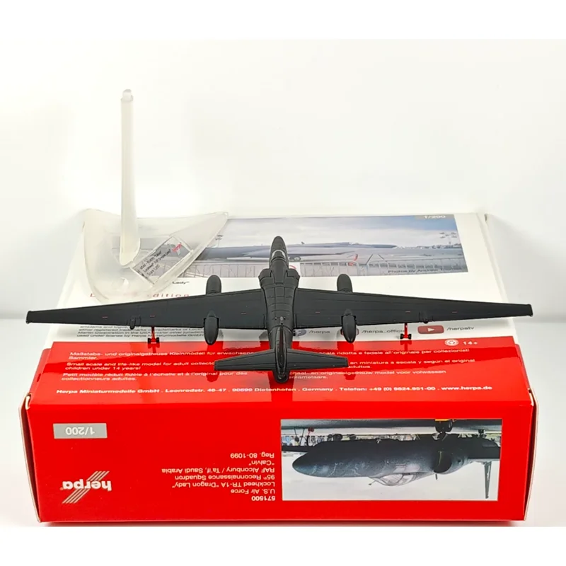 

Коллекционная модель самолета Herpa 1/200 Lockheed TR-1A ВВС США, литая из сплава, 80-01099, для декора