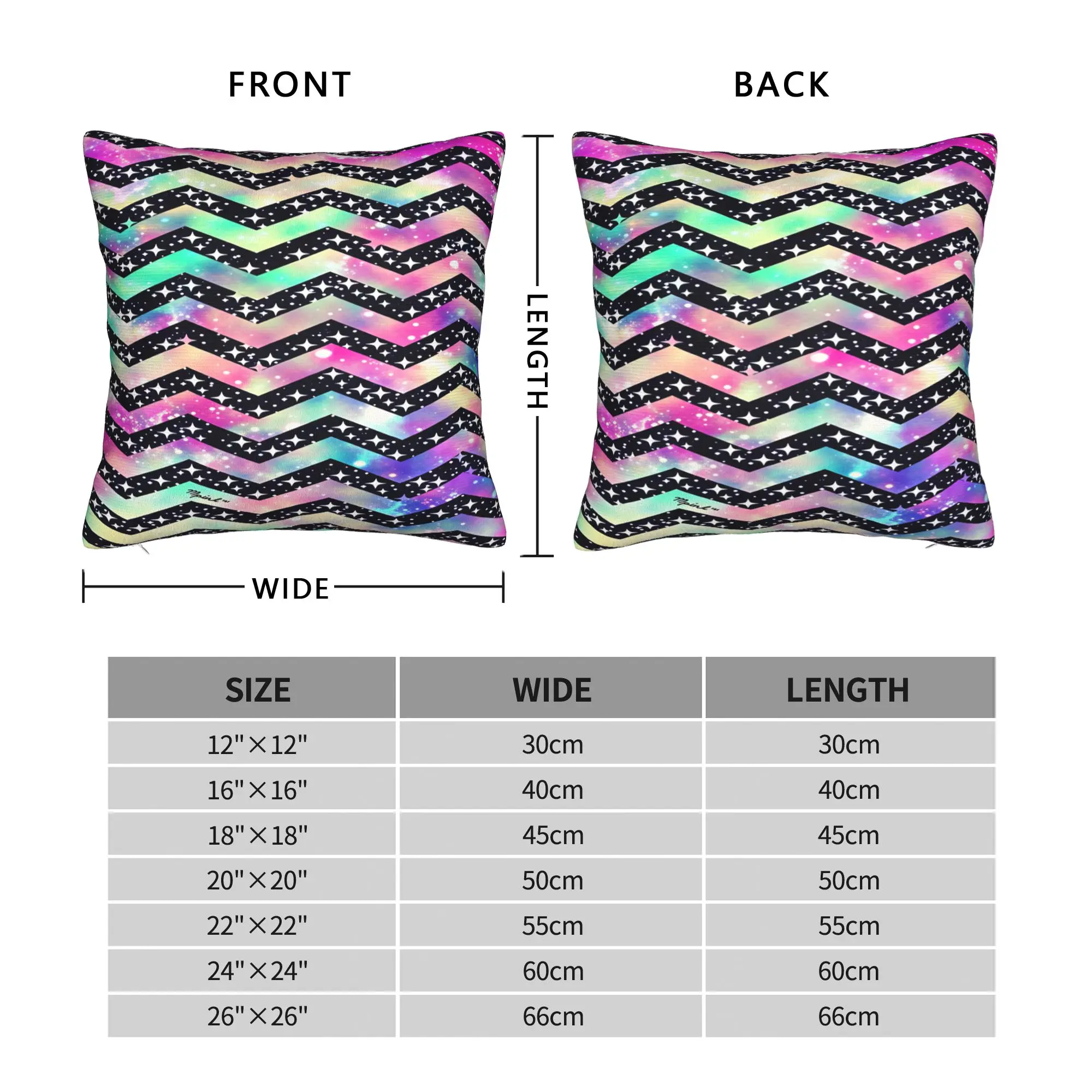 Galaxy Zigzag Star Chevron Pillowcases  Cute Funny Pillow Case For Sofa Home Decoration Comfy Pillow Cover