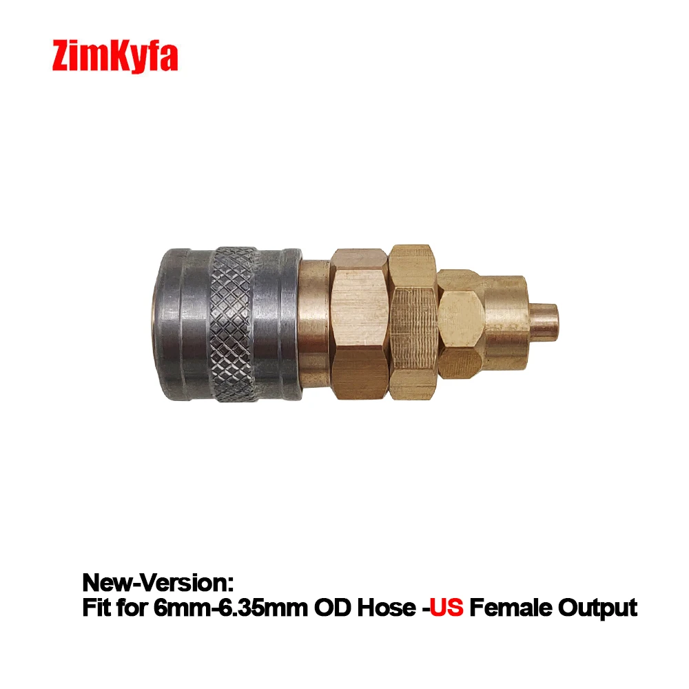 HPA NEW selang OD 6MM-2302 MM, Plug = 6MM - 6.35MM OD untuk alat udara, Quick-In Fitting Push-In