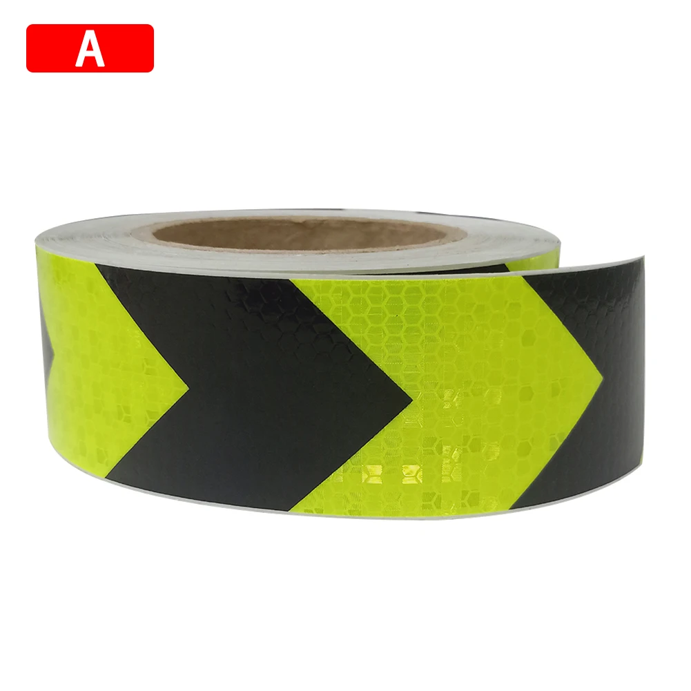 5 x 300cm Car Arrow Reflective Tape Decoration Stickers Car Warning Safety Reflection Tape Film Auto Reflector Sticker