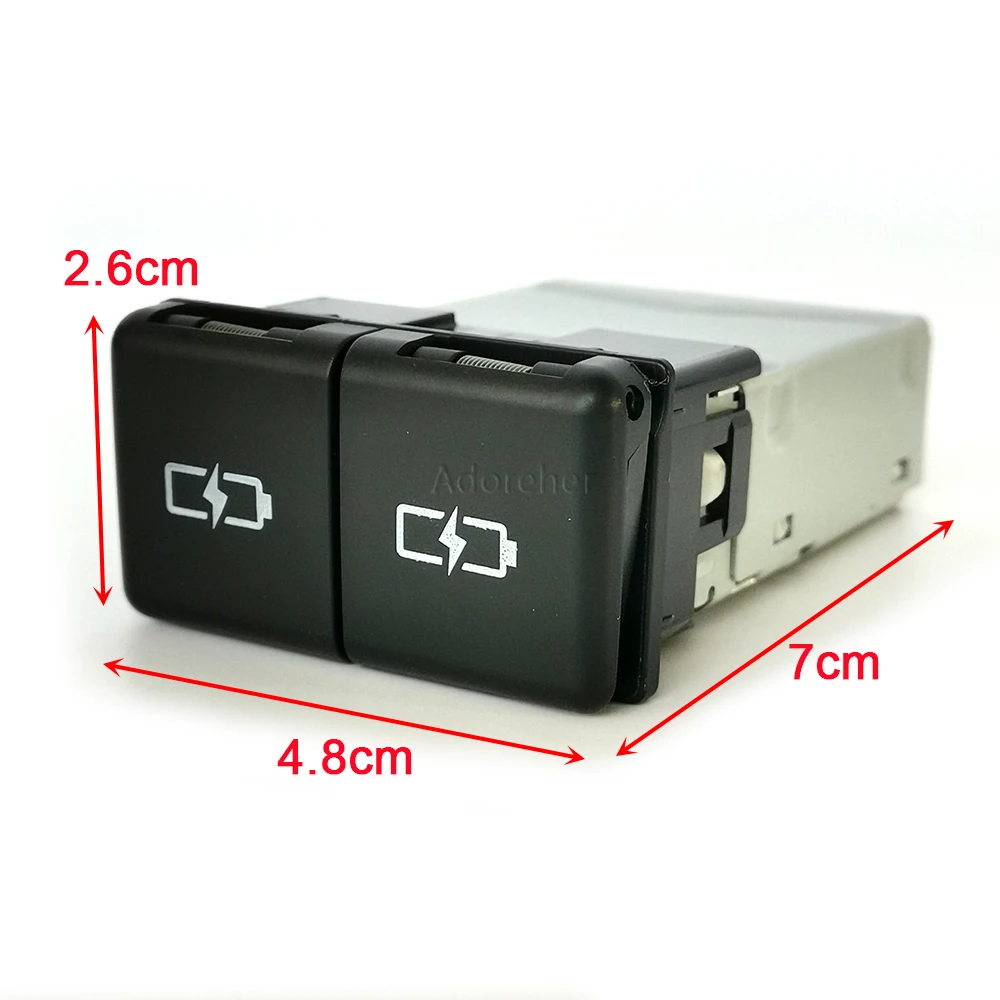 Car Dual Charger For Toyota Camry Avalon Highlander Levin RAV4 QC3.0 USB Type-C PD Power Phone Charger Adapter Socket