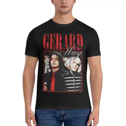 Gerard Way MCR Vintage T Shirts Pure Cotton Amazing T-Shirts Crewneck My Chemical Romance Tees Short Sleeve Clothes New Arrival