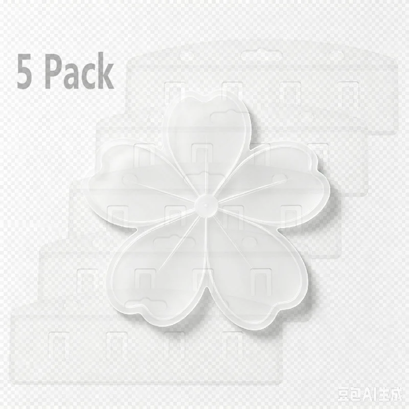 Pack Of 5 Horizontal Half Card Badge Holder For Swipe ID Cards Frosted Rigid Polycarbonate Plastic-Transparent