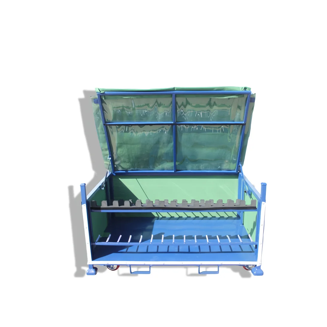 Logistics Turnover Box Rectangular Stackable Multifunctional EU Turnover Box With Cover For Box Large Bulk