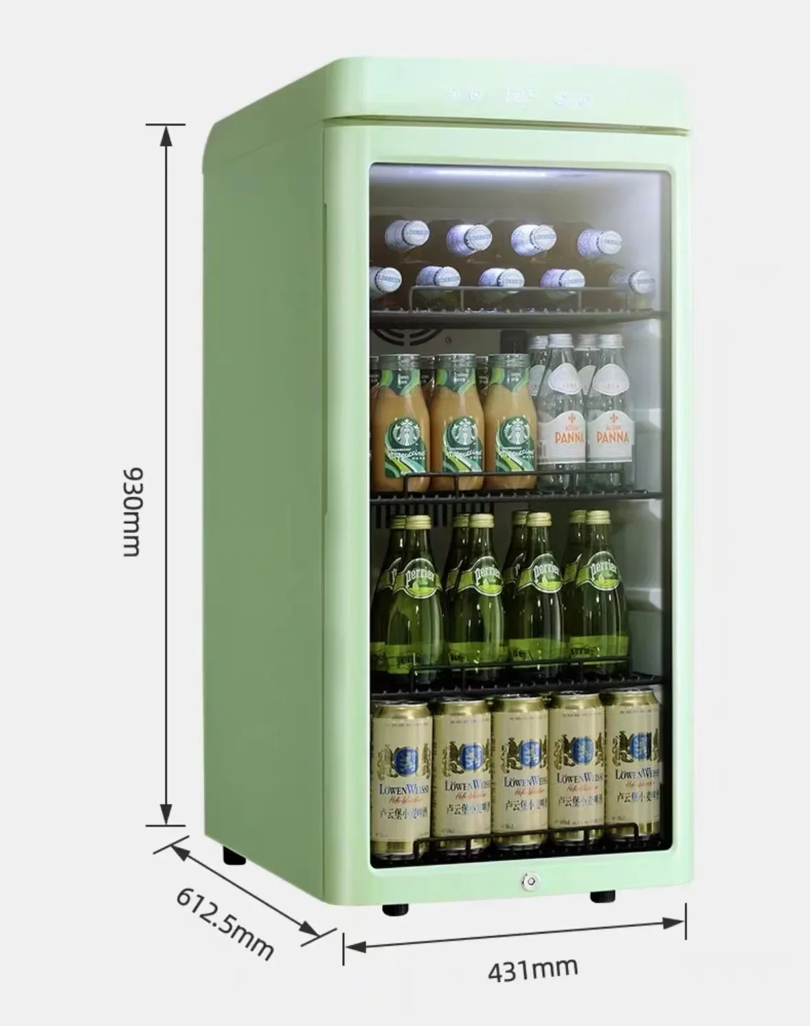 Small wine cabinet bar display cabinet refrigerator Home crisper Glass door tea wine beverage refrigerator wireless charging