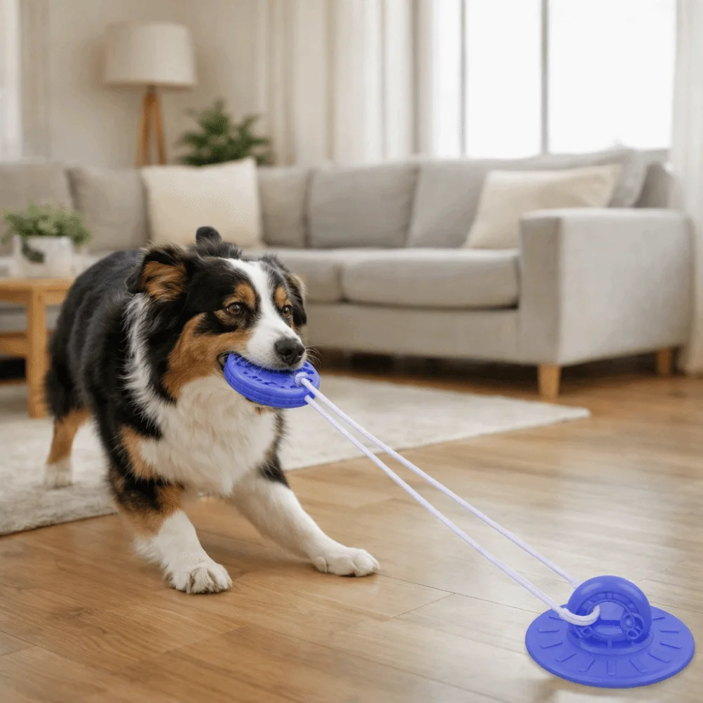 

Bite-Resistant Dog Suction Cup Toys Teeth Cleaning Durable Dog Chew Toys Wear-Resistant Grinding Teeth Toys Relaxing