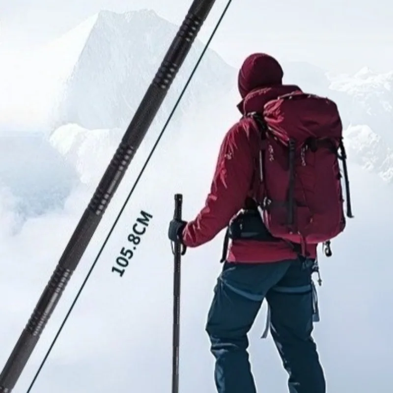 Outdoor Camping Stick Extendable Survival Hiking Stick Tactical Outdoor Climbing Sticks Travel Hiking Camping Equipment
