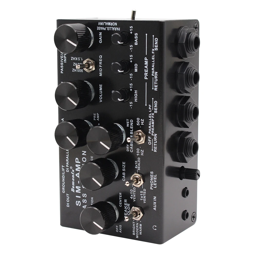 محطة Power Amp SIM الجديدة Demonfx SIM-AMP Simplifier Bass | جهاز محاكاة Preamp، كابينة ستيريو SIM & DI Out لباس كهربائي #4