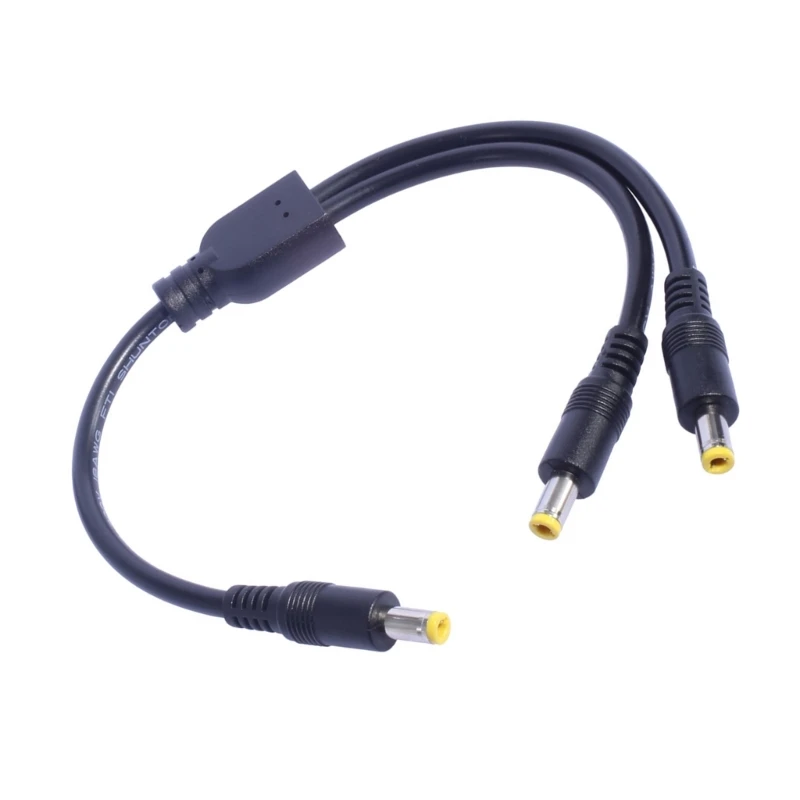 Dropship Multipurpose Y Splitter Power Cable 18AWG Male to 2 Male 5.5x2.5mm 5.5x2.1mm for Electrical Devices