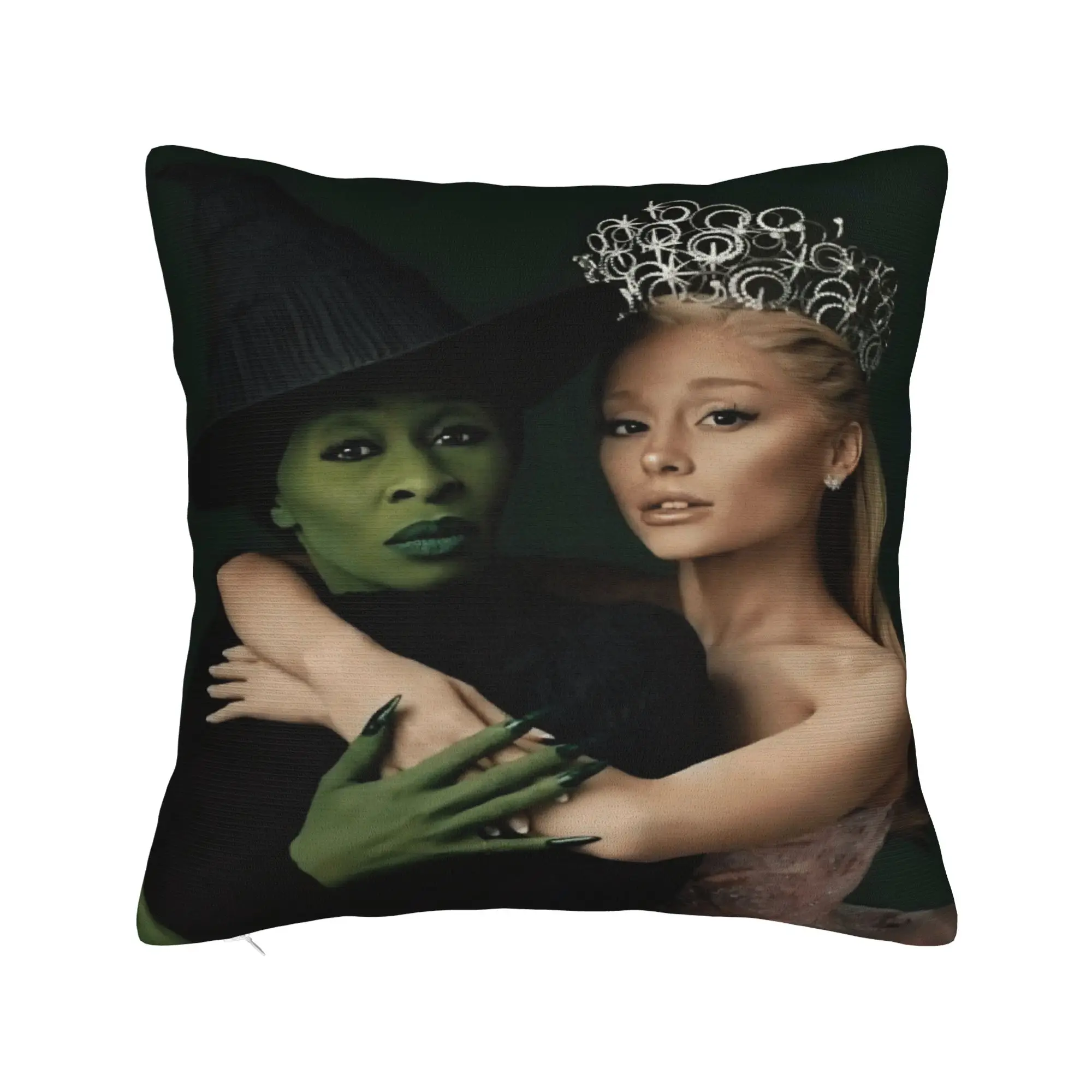 W-Wicked 2 Musical Movie Glinda Elphaba Pillow Case  Morden Pillow Cover Graphic Pillowcases For Living Room Sofa