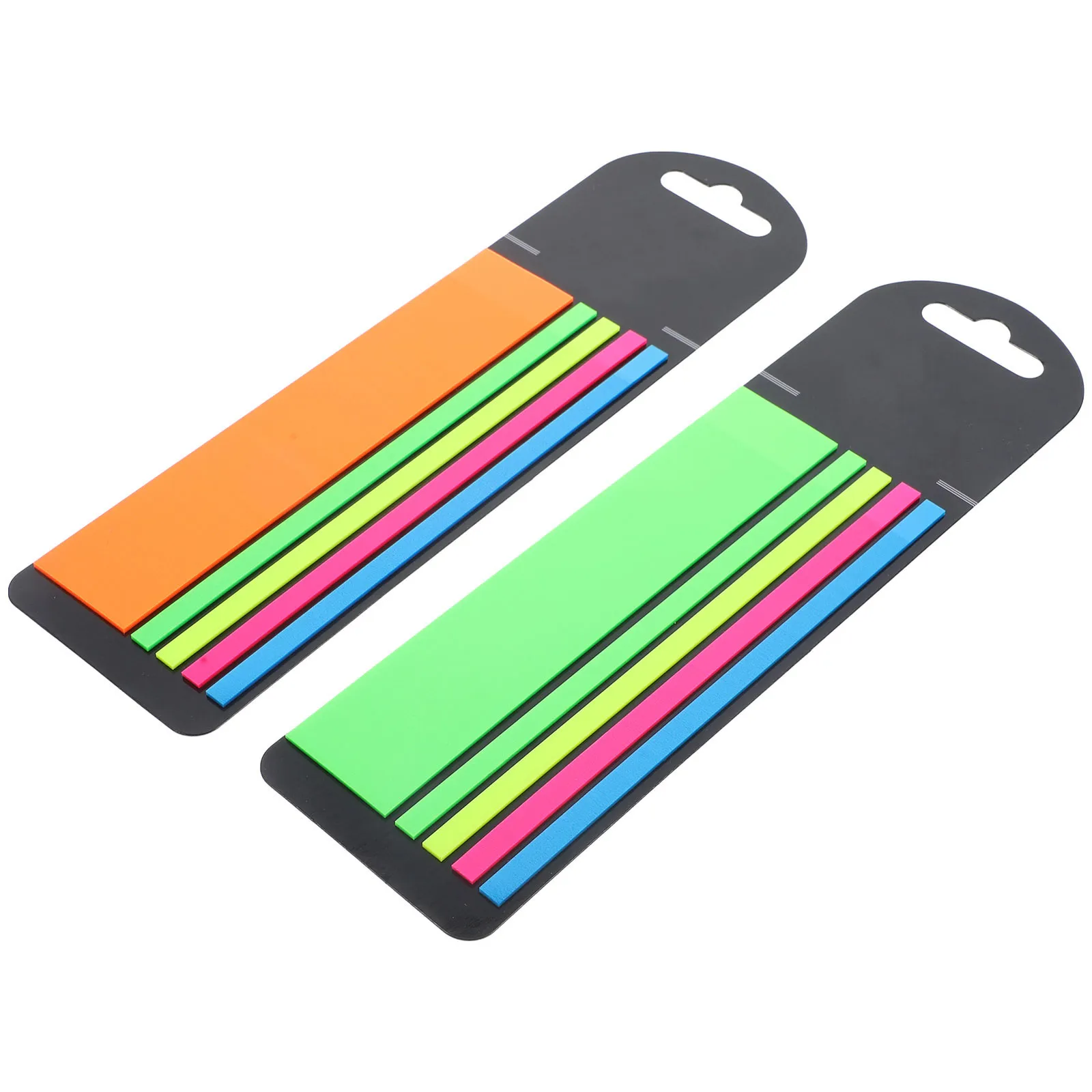 2 Boxes Colored Reading Strips Sticky Index Tabs Self Adhesive Fluorescence Page Markers Book Accessories Note Tabs for