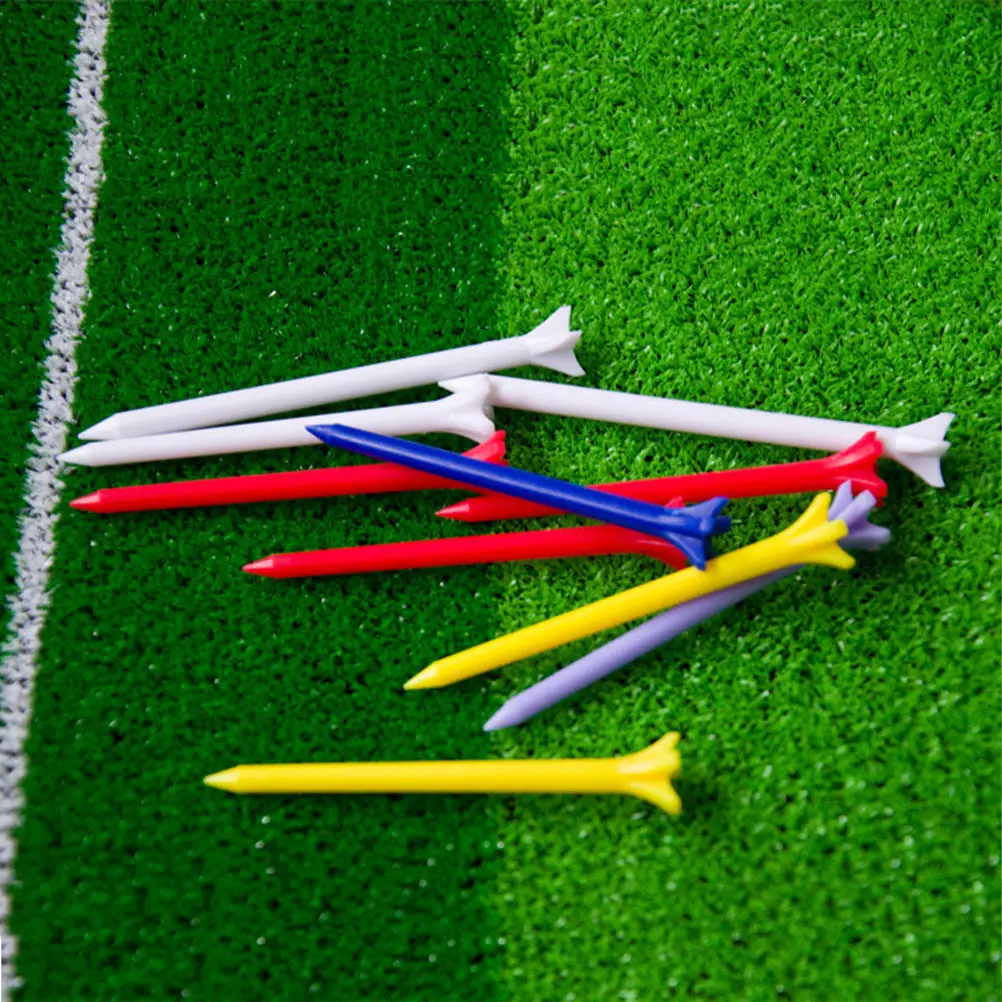 Golf Tees 20 Pack Reusable Plastic Training Aids Lightweight Compact for Indoor Outdoor Practice
