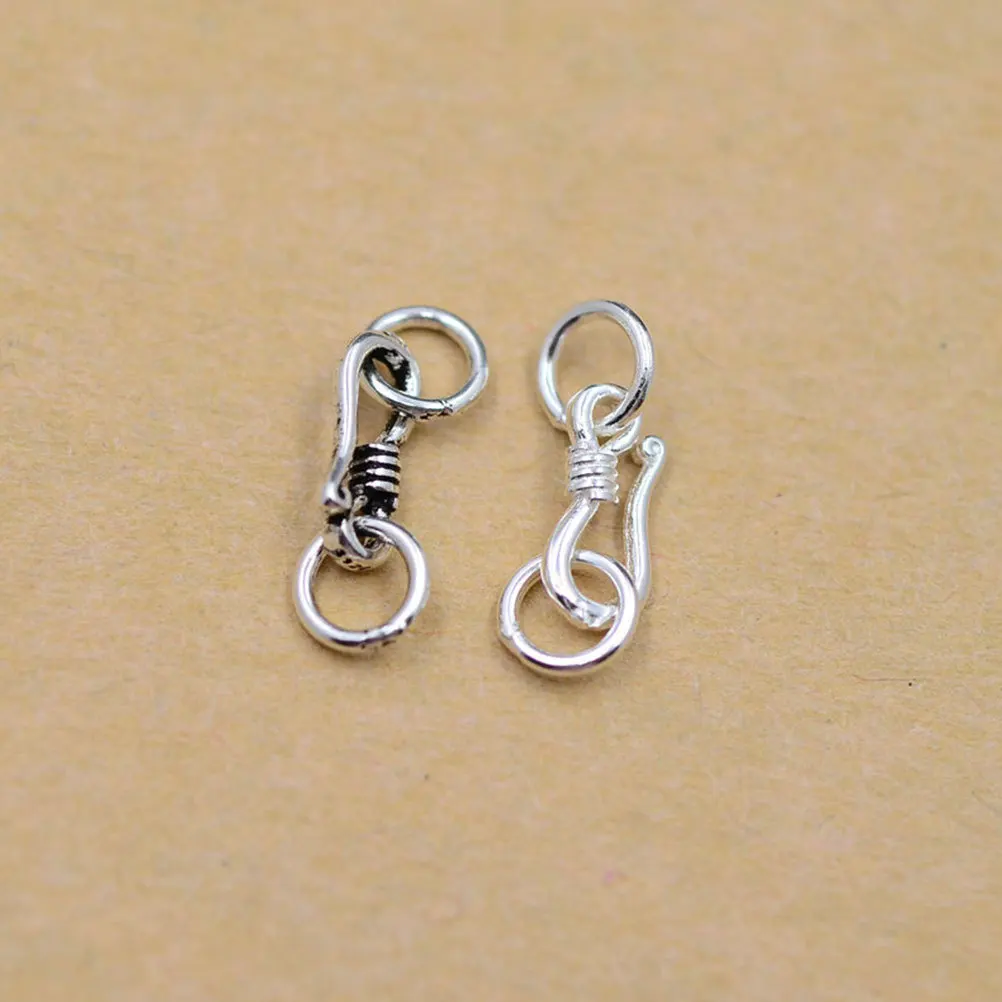 5Pcs Silver S Hook Clasp Jewelry Connector for Bracelet Necklace DIY Making Lobster Link Jewelry Supply Lobster Clasp
