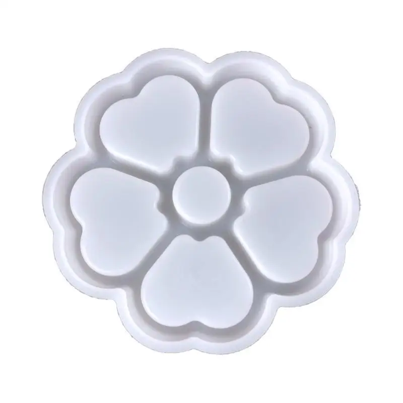 A52E Blumen-Herz-Schmuck- und Schmuckschatullen Epoxidform für Epoxidharz DIY-Wohnkultur – Detail 8