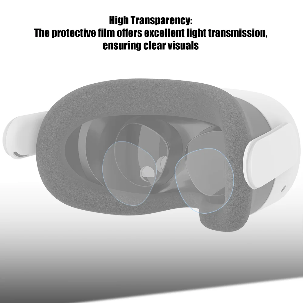 VR Glasses Lens Protective Film for Meta Quest 3S Lens Film HD Clear Camera Tempered Soft TPU Film Cover