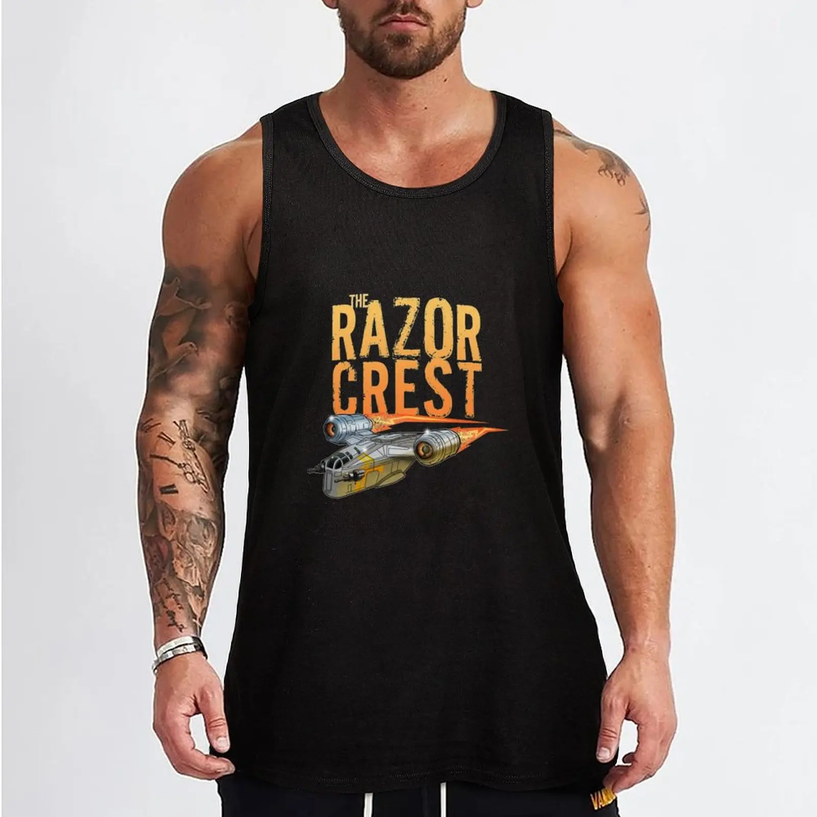 The Razor Crest Mando - Tank Top bodybuilding for men bodybuilding men clothes