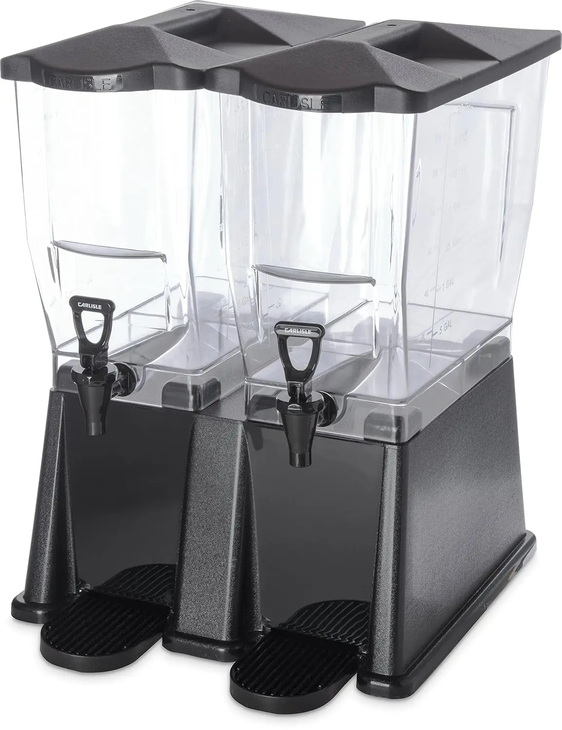 Double Base Rectangular Drink Dispenser with Spigot for Catering, Buffets, Restaurants