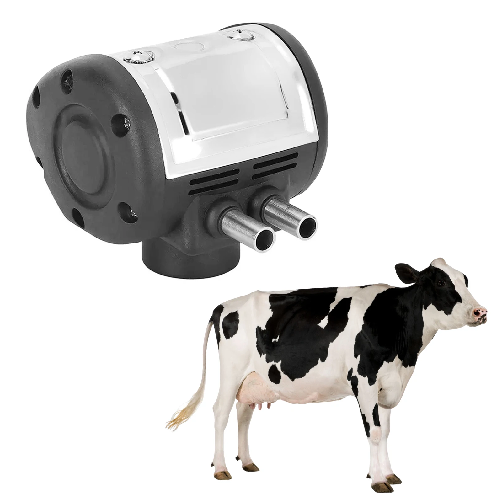 L80 Vacuum Milking Pulsator Machine Multi Purpose Adjustable Milker Accessories for Cow Sheep Milking Machine with 2 Outlets