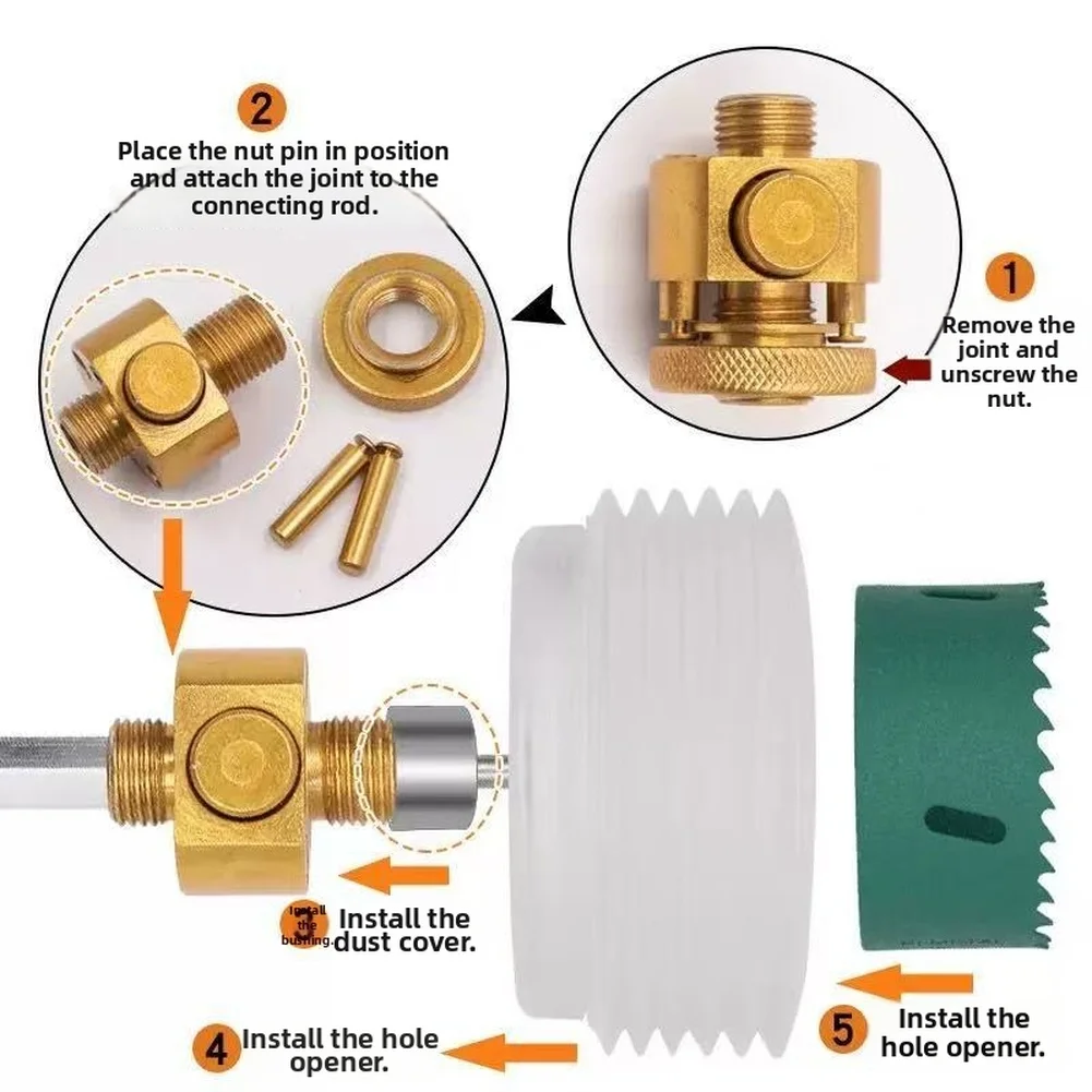 クイックリリース式アーバーキット-センタードリル付き-石膏ボード用-簡単交換設計-ホールソー-ドリルビット-電動工具-ドリルアクセサリー