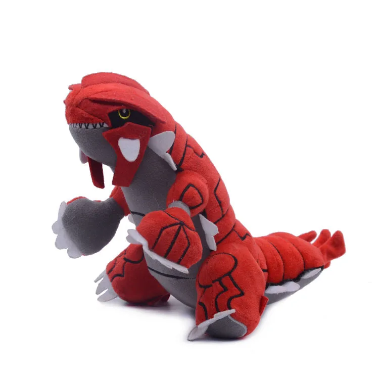 30cm Anime Pokemon Groudon Red Dinosaur Plush Toys Soft Stuffed Cartoon Animals Doll Gifts For Children