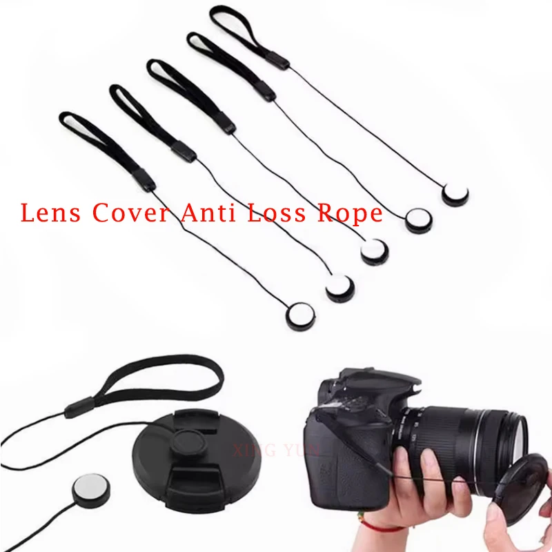 

Camera Lens Cover Cap Holder Strap Lanyard Anti Lost Straps Safety Protection Rope For Canon Nikon Sony DSLR Camera Lanyard