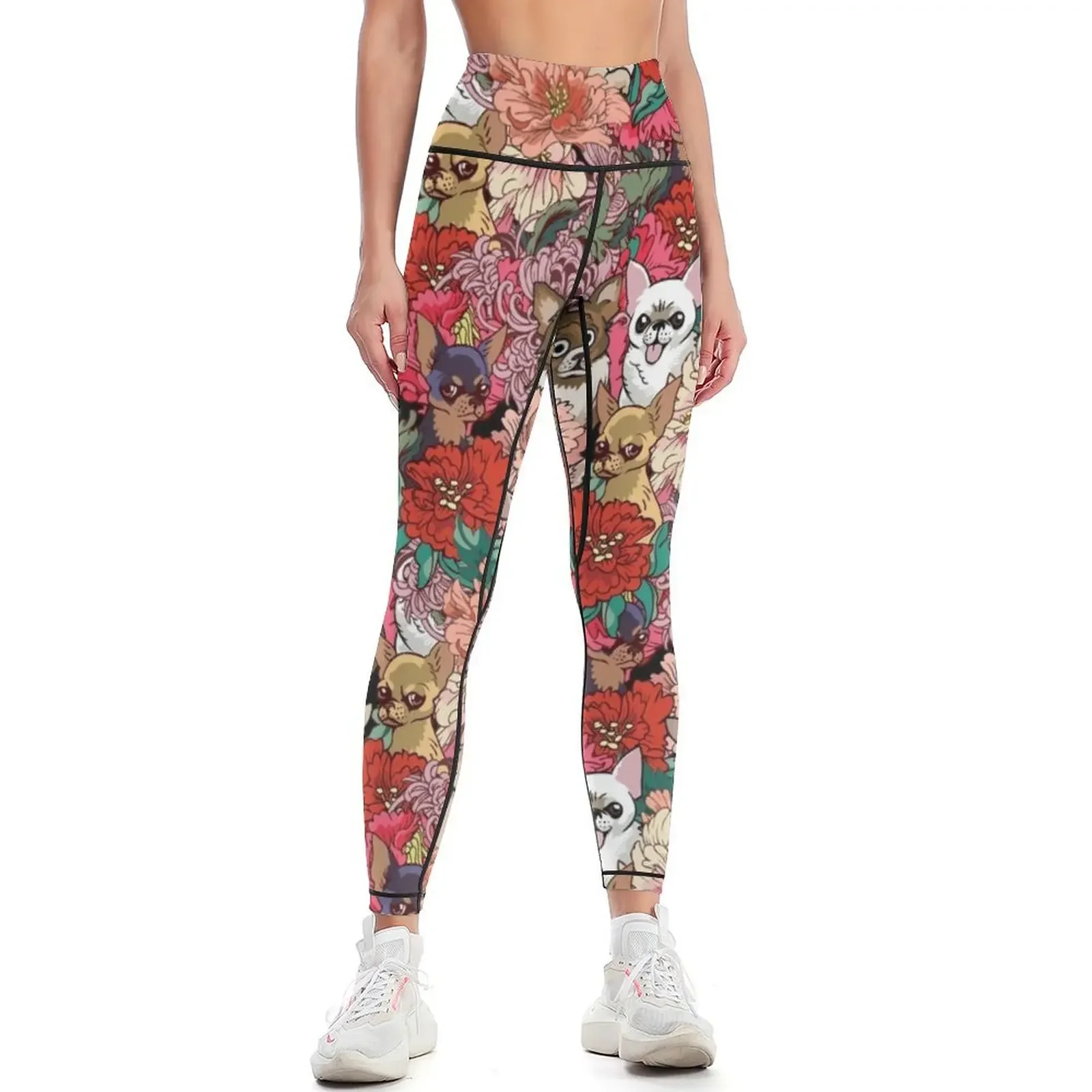 

Because Chihuahua Leggings for fitness gym sportswear woman for physical Female legging pants Womens Leggings
