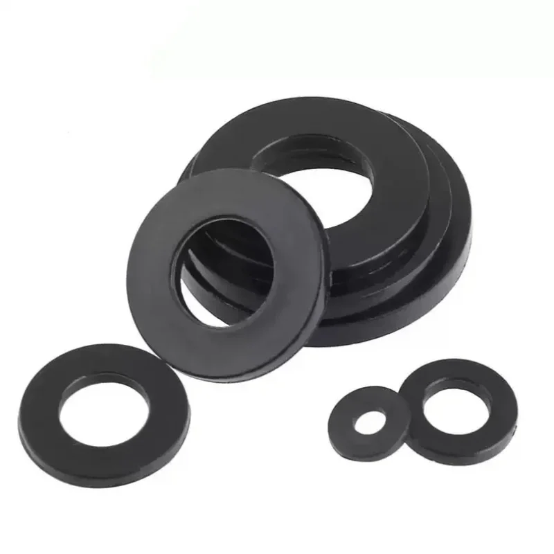 

M5-M24 Black Nylon Flat Washer Set / Plastic Insulation Spacer Seal for Screws & Bolts